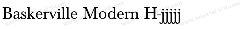 Baskerville Modern H字体转换